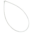 Elegant Simple Choker Collars Necklace For Women Real Pure 925 Sterling Silver Jewelry 16 18 20 22 24 Inch