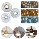 3.9/4.9/6.2 Inch 3000/4000/5000K Ceiling Fan Light Retrofit Kit Ceiling Flush Light Replacement Panel Pendant Light Round Panel