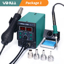 YIHUA 8786D 电烙铁热风焊台 DIY 数显返修台手机维修 BGA SMD 焊接工具焊台