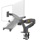 Desktop NB F160 + FP-2 Gas Spring Dual Arm for 17"-27" Monitor Holder + 10"-17" Laptop Support Air Press Mount Stand Load 2-9kg