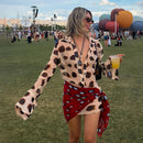 Polka Dots Print Detachable Scarf Sling Dress 2026 New Ladies Slim V-neck Spaghetti Strap Long Robes Women's Beach Dresses