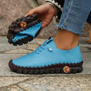 Sneakers Women Shoes Platform Loafers Lace Up Leather Flat Slip-On New 2024 Spring Casual Mom Shoe Mujer Zapatos Chaussure Femme