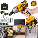 DayPlus 1500Nm Cordless Impact Wrench 3 IN 1 Electric Drill Impact Wrench,Brushless Impact Gun 1/2"Driver Car Tyre Wheel,3 Speed