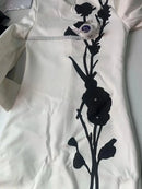 2025 New Arrivals Autumn Heavy Flower print Slim Mini Dress Women's Long Sleeve Celebrity Party Elegant Short Dress