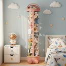 Stuffed Animal Storage Tube Toy With Zipper Vertical Display Organizer Bucket Lid Space Saving Tower For Kids Room Closet
