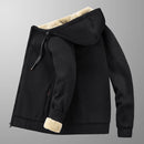 High Quality Male Warm Cashmere hoodies Men Sportswear Jackets Male sweatshirt Fleece Men's Jacket Winter Lamb Fleece hoody Mens