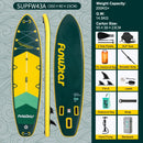 Feath-R-lite 11'6" Koi Sup Board Inflatable Surfboard Stand Up Paddle Board Inflatable Sup PaddleBoard with Accessories
