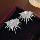 New Arrival Earrings For Women Temperament White Zircon Rhinestones Unique Design Brand Earings Fashion Jewelry Bijoux AE210