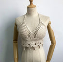 summer holiday beach camis lady sexy tassels crochet camisole women sexy tassels bikini camis female crochet halter bikini tops