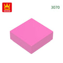 Wange 666PCS/lot 3070 1x1 Light Area Wooden Moc Loose Parts Compatible with Bricks DIY Children's Toy Assembly Gift Storage Box