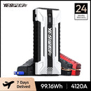 YESPER Starting Device 4120A Peak Jump starter For car ,ALL Gas and Up to 10.0L Diesel Engine,26800mAh Car External battery
