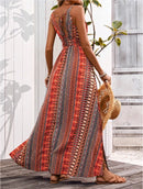 New Summer Beach Dress Vestidos Para Mujer Printing Dresses Fashion Suspenders Dress Party Dresses Clothing Long Dresses