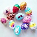 9/7/6/5cm Unfinished White Easter Eggs 20 Pcs Bird Pigeon Eggs Painted DIY Craft  Kids Gift Easter Party Deorations for Home
