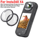Lens Guards for Insta360 X4 Lens Protector Tempered Glass Rotating Protector Cover Glass Protective Cover Camera Accessories