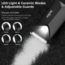 Sejoy T8S Body Hair Trimmer for Men Ball Trimmer for Groin Pubic Replaceable Ceramic Blade Electric Shaver IPX7 Waterproof