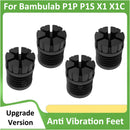 适用于 Bambu Lab 3D 打印机的升级版防震脚垫，适用于 Bambu Lab X1C P1S P1P 通用橡胶脚垫防滑橡胶减震垫