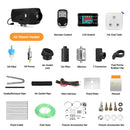 8KW 12V 24V 柴油驻车加热器带遥控器和LCD温控器显示屏，适用于汽车、卡车、房车、船只、巴士