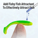KINGDOM Screw Thread T-Tail Soft Fishing Lures 0.37g 0.8g 1.3g 2.2g Sinking Action PVC Soft Bait Artificial Swimbaits 20pcs/bag
