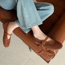 Aneikeh NEW Spring Autumn Fashion Hollow Out Mesh Women Ballet Flat Pumps Ladies Shoes Designer Low Heels Shallow Casual Loafers