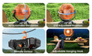 The Boreal Breeze | 20000mAh Portable Camping Fan with LED Lantern & Remote