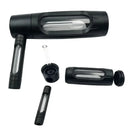 Portable Mini Dry Burning Tobacco Pipe Aluminum Alloy&Glass Hookah Smoking Accessories Gifts