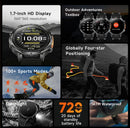The Milestone Recon | 1.7'' HD GPS Military Smartwatch with Flashlight