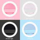 Led Selfie Ring Light Mobile Phone Lens Lamp Photo Night Light Mirror Neon Sign Selfie Ring Makeup Lightings For IPhone Xiaomi