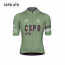 CSPD ATK men's cycling sportswear set summer lightweight cycling jersey sponge cushion cycling bib MTB cycling suit