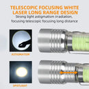 Mini Keychain Flashlight Type C Fast Charging Multi-function Retractable Waterproof Fluorescent Magnetic Warning Camping Flashli