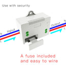 MOES RF433 Wireless Switch No Battery Remote Control Wall Light Switch Self Powered No Wiring Needed Wall Panel Transmitter.