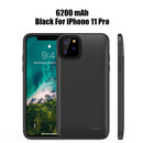 品证 6200毫安电池充电壳适用于iPhone 6 6S 7 8 Plus 充电壳适用于iPhone X XR Xs Max 便携式移动电源充电器