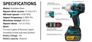 The Torque Surge | 520N.m Brushless Cordless Impact Wrench, 18V Kit