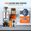 VEVOR Electric Wire Stripping Machine 1.5-25mm Cable Stripper 180W 60ft/min 3 Feeding Holes Wire Peeler Scrap Copper Recycle