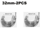 304 Stainless Steel Flange Seat Wardrobe Hanger Rod Fixing Hardware Accessories Curtain Rod Tube Hook Fixed Support Bracket Seat