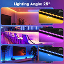 U'King 2件套60W RGB 24LED遥控条形洗墙灯DMX舞台灯条适用于婚礼教堂音乐舞蹈DJ派对