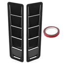 New 2Pcs Universal Hood Air Intake Panel Trim Bonnet Louver Cooling Vent Cover Car Exterior Decoration Air Intake Panel Cover