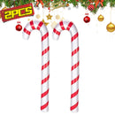 Inflatable Christmas Candy Cane Red White Stripes Candy Cane Balloons Xmas Tree Hanging Ornament New Year Party Decor Kids Gift