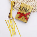 8/10cm Multicolor Wire Metallic Twist Ties For Party Candy Bag Packaging Cello Bags Ligation Lollipop Dessert Sealing Twist Tie