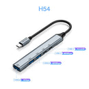 USB Type C HUB USB3.0 to USB A OTG Adapter 5Gbps Multi USB 3.0 2.0 Splitter with 100W PD Charging Dock for Macbook Pro PC Laptop