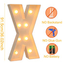 91.5CM DIY Name Giant Led Light Letter Frame Box Wedding Valentine's Day Party Decoration Anniversary Baby Shower Birthday Decor