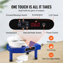VEVOR 10in Pottery Wheel Machine Ceramic Forming Adjustable 60-300RPM Speed Manual LCD Panel Foot Pedal ABS Detachable Basin