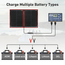 Dokio 100W Flexible Foldable 18V Solar Panel with 12V Controller Kit Portable Solar Panel for Camping/Travel/RV