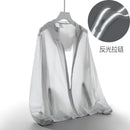 夏季50+防晒衣男防紫外线皮肤衣透气冰丝带帽防风夹克男休闲外套8XL
