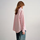 TOYOUTH Women Striped Cotton Patchwork Shirts 2026 Spring New Loose Niche Trendy Deconstructed Design Jackets