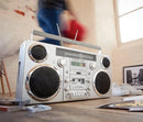 GPO Brooklyn Retro Boombox | Cassette Player, CD Player, Bluetooth Speaker, FM Radio, Portable Stereo System
