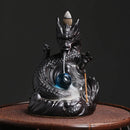 龙陶瓷工艺品香插家居摆件倒流香炉（不含香）