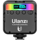 Ulanzi VL49 RGB Camera Light LED Video 2500K-9000K 800LUX Magnetic Mini Fill Light 3 Cold Shoe 2000mAh Type-C for Youtube