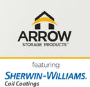 Arrow 20' X 9' One-Sided Carport Enclosure Wall Kit For 7' Or 9' Carports, Heavy-Duty Galvanized Steel Carport Enclosure Panel,