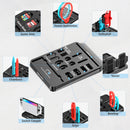 适用于 Switch/Switch OLED 的多合一运动游戏配件套件，带 Switch 收纳支架，适用于任天堂 Switch