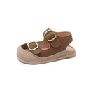 Baby Toes Capped Walking Shoes 2024 Summer Girls Simple Fashion Soft Sole Sandals Sweet Cute Boys Casual Versatile Beach Shoes